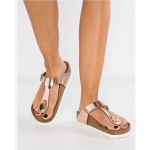 Rose Gold Birkenstock Sandals